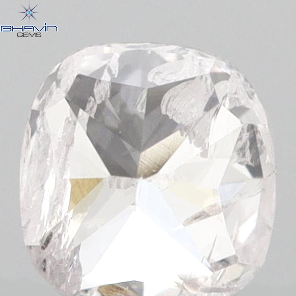 0.25 CT Cushion Shape Natural Diamond Pink Color I2 Clarity (3.70 MM)