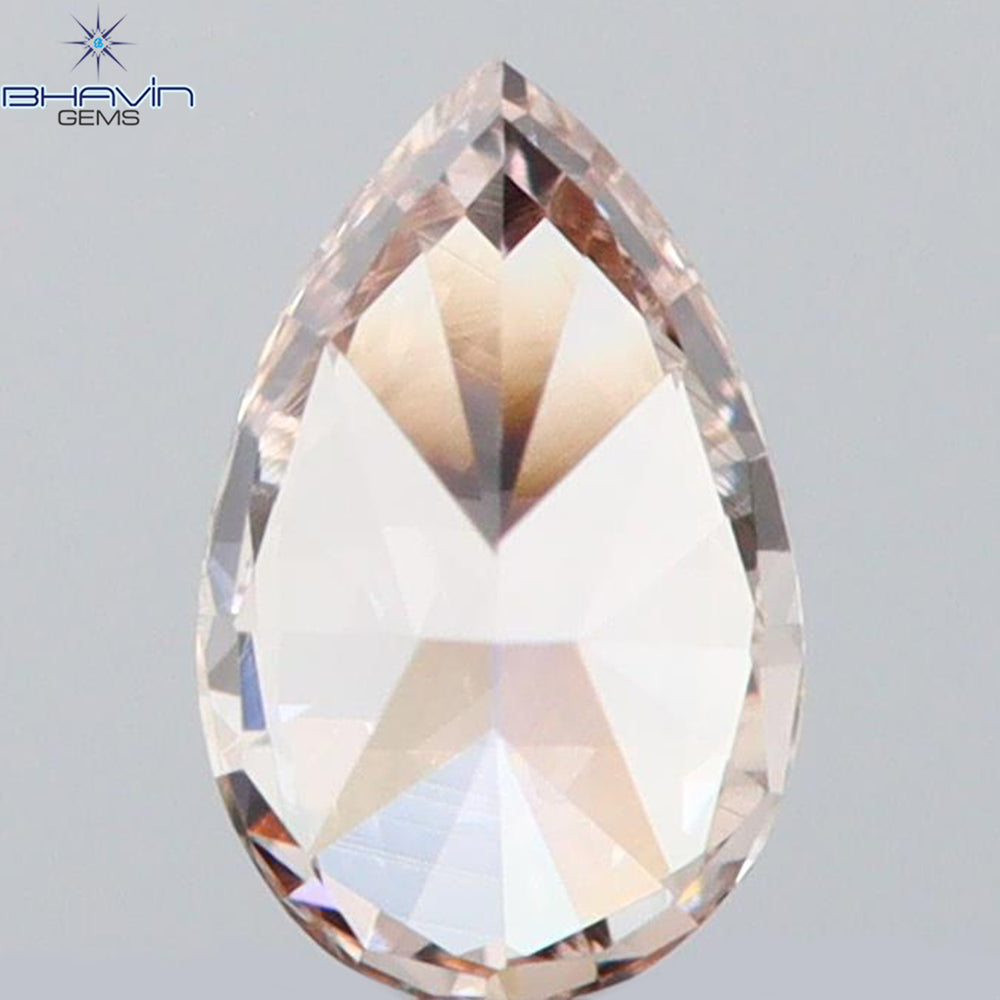0.13 CT Pear Shape Natural Diamond Pink Color VS1 Clarity (4.13 MM)