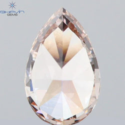 0.13 CT Pear Shape Natural Diamond Pink Color VS1 Clarity (4.13 MM)