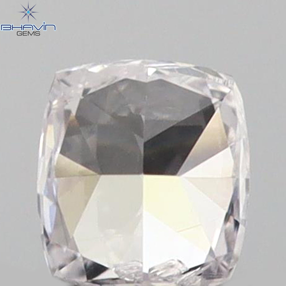 0.10 CT Cushion Shape Natural Diamond Pink Color SI1 Clarity (2.80 MM)