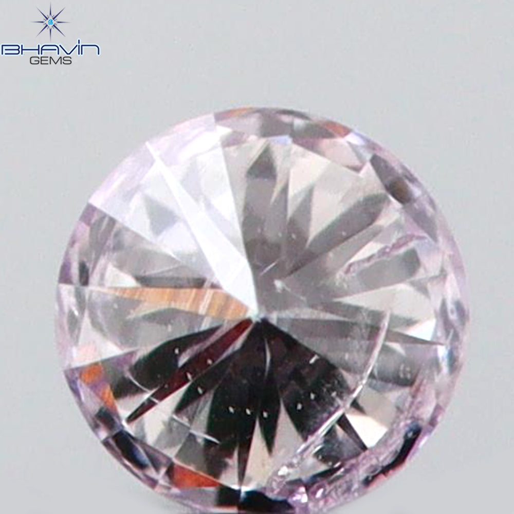 0.04 CT Round Shape Natural Diamond Pink Color SI1 Clarity (1.75 MM)