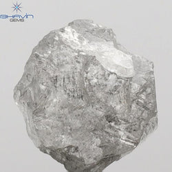 2.52 CT Rough Shape Natural Diamond Salt And Pepper Color (7.88 MM)