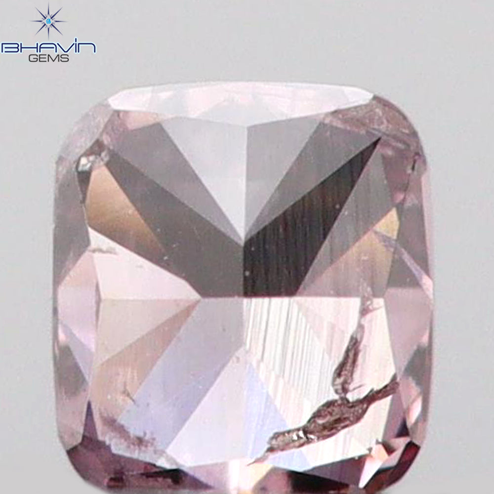0.08 CT Cushion Shape Natural Diamond Pink Color SI2 Clarity (2.60 MM)
