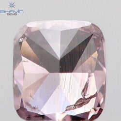 0.08 CT Cushion Shape Natural Diamond Pink Color SI2 Clarity (2.60 MM)