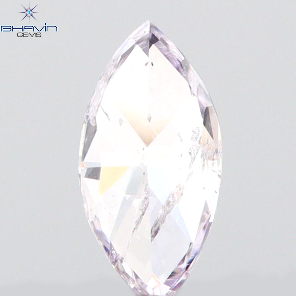 0.08 CT Marquise Shape Natural Loose Diamond Pink Color I1 Clarity (4.46 MM)