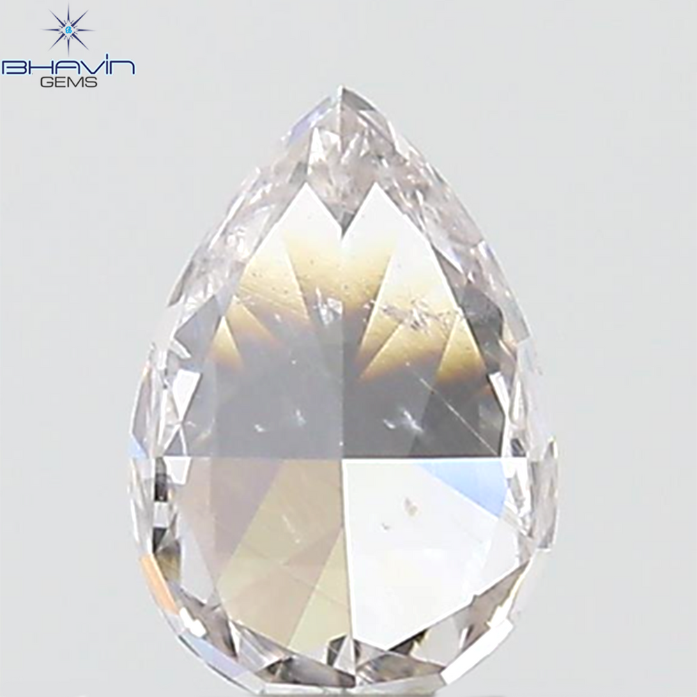 GIA Certified 0.50 CT Pear Diamond Pink Color Natural Loose Diamond (6.17 MM)