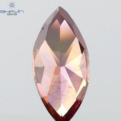 0.10 CT Marquise Shape Natural Loose Diamond Pink Color VS2 Clarity (4.32 MM)