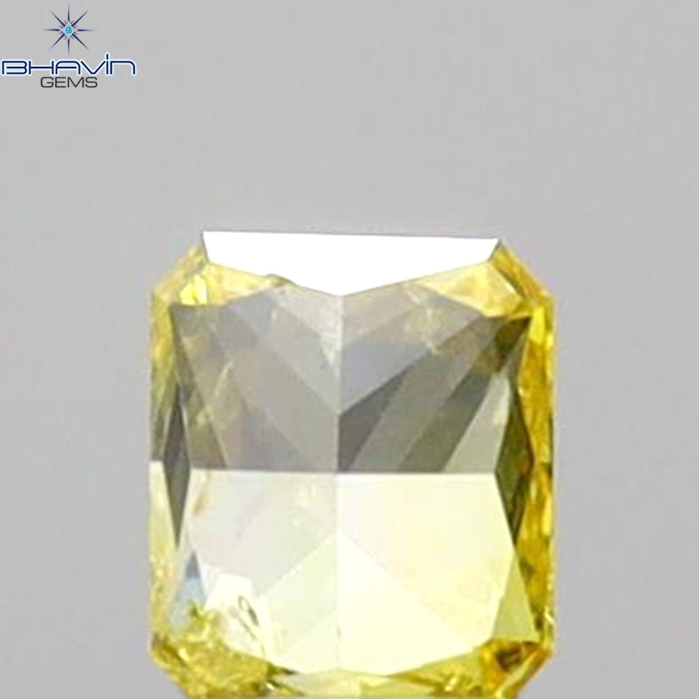 0.12 CT Radiant Shape Natural Diamond Yellow Color SI2 Clarity (2.90 MM)