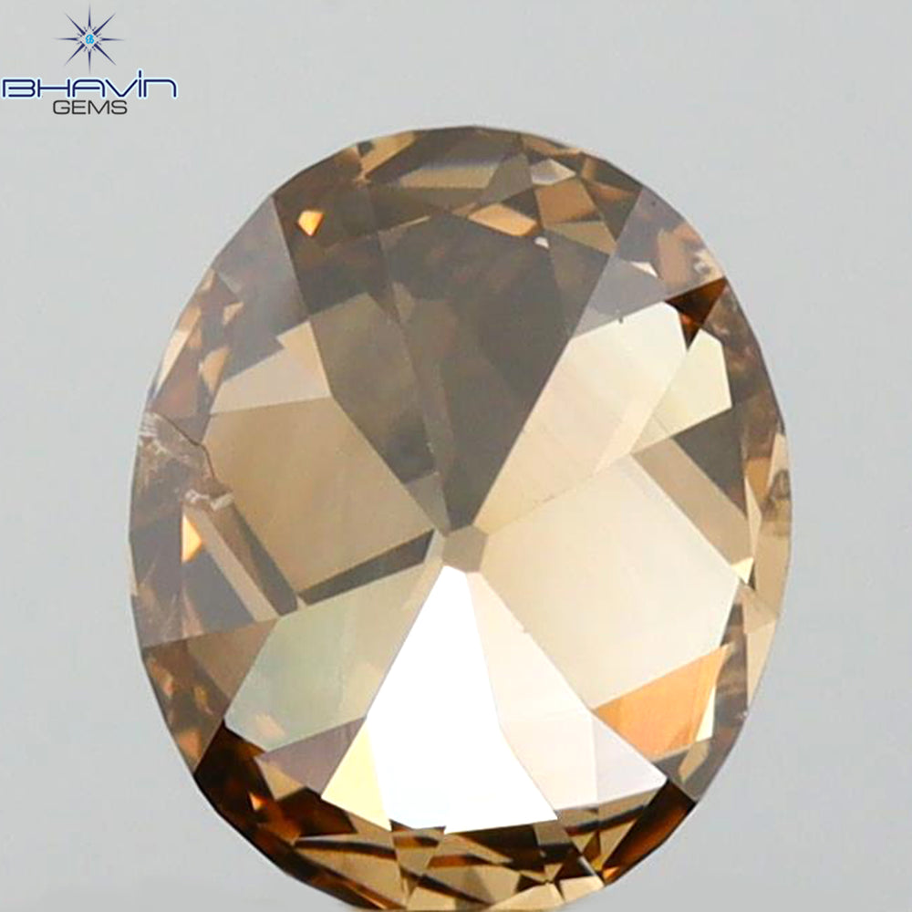 0.81 CT Oval Shape Natural Diamond Chocolate Color SI1 Clarity (6.21 MM)