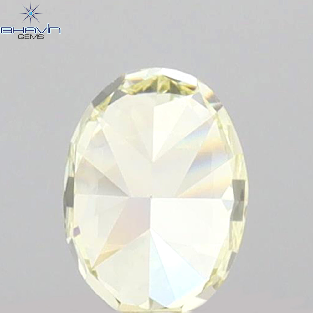 0.31 CT Oval Shape Natural Diamond Yellow Color VS1 Clarity (4.60 MM)
