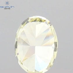 0.31 CT Oval Shape Natural Diamond Yellow Color VS1 Clarity (4.60 MM)