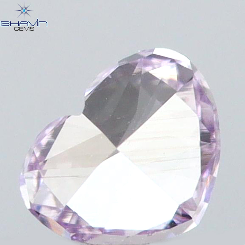 0.13 CT Heart Shape Natural Diamond Pink Color VS2 Clarity (2.95 MM)