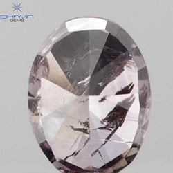 0.12 CT Oval Shape Natural Diamond Pink Color I3 Clarity (3.43 MM)