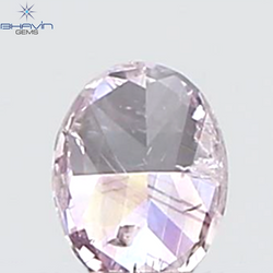 GIA Certified 0.27 CT Oval Shape Natural Diamond Purplish Pink Color I3 Clarity (4.34 MM)