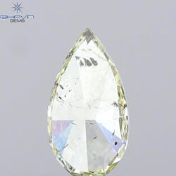 1.01 CT Pear Shape Natural Diamond Yellow Color I1 Clarity (9.21 MM)