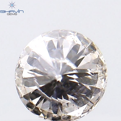 0.16 CT ラウンド シェイプ ナチュラル ダイヤモンド ピンク色 SI1 クラリティ (3.66 MM)