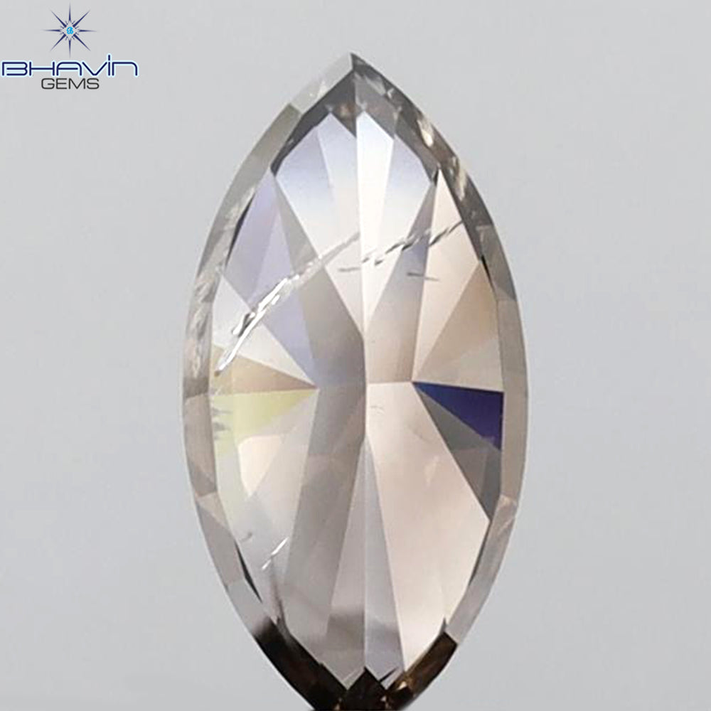 1.01 CT Marquise Shape Natural Loose Diamond Brown Color I1 Clarity (9.23 MM)