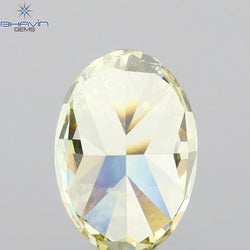 GIA Certified 1.01 CT Oval Shape Natural Diamond Yellow Color SI2 Clarity (7.01 MM)