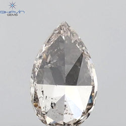 0.23 CT Pear Shape Natural Diamond Pink Color I2 Clarity (5.10 MM)