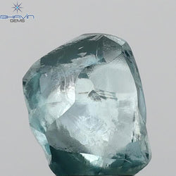 1.64 CT Rough Shape Enhanced Blue Color VS2 Clarity (8.06 MM)