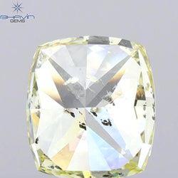 1.02 CT Cushion Shape Natural Diamond Yellow Color SI2 Clarity (5.90 MM)