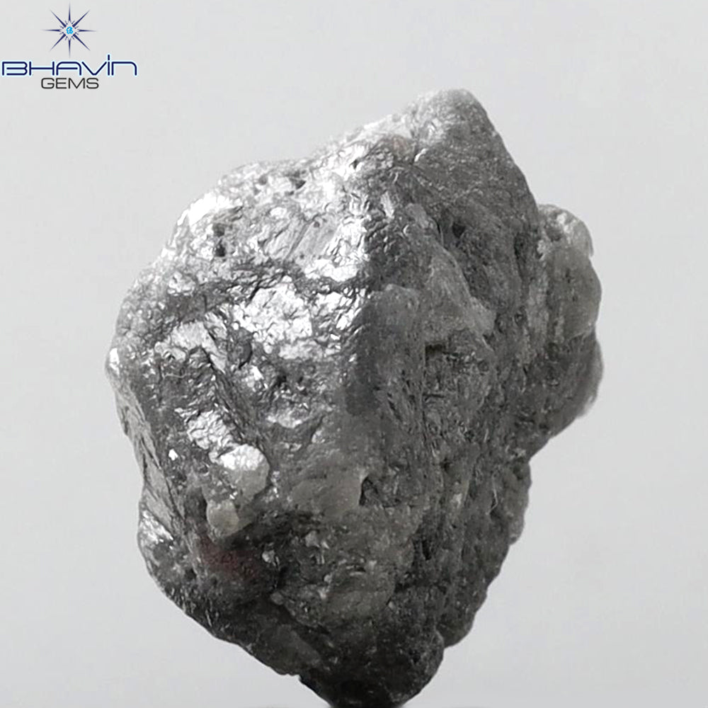 12.88 CT Rough Shape Natural Diamond Grey (Salt And Pepper) Color I3 Clarity (14.00 MM)