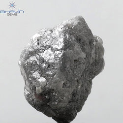 12.88 CT Rough Shape Natural Diamond Grey (Salt And Pepper) Color I3 Clarity (14.00 MM)