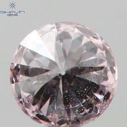 0.03 CT Round Shape Natural Diamond Pink (Argyle) Color SI1 Clarity (1.93 MM)