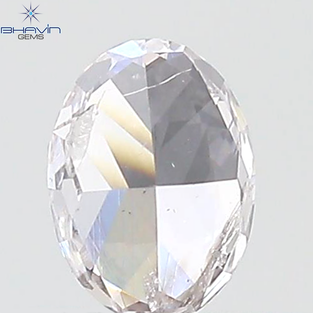 GIA Certified 0.41 CT Oval Shape Natural Diamond Pink Color I2 Clarity (5.10 MM)