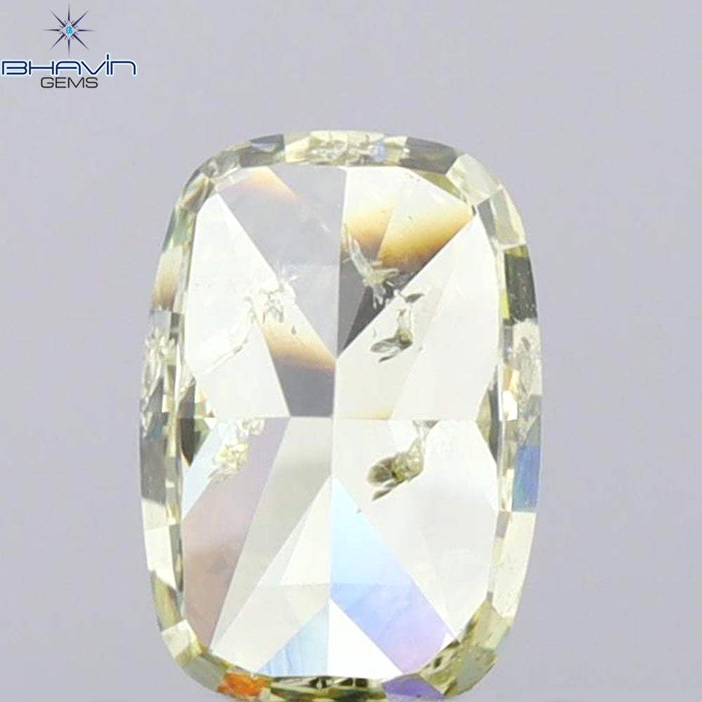 1.01 CT Cushion Shape Natural Diamond Yellow Color SI2 Clarity (6.30 MM)