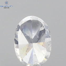 0.40 CT Oval Shape Natural Diamond White Color SI2 Clarity (4.90 MM)