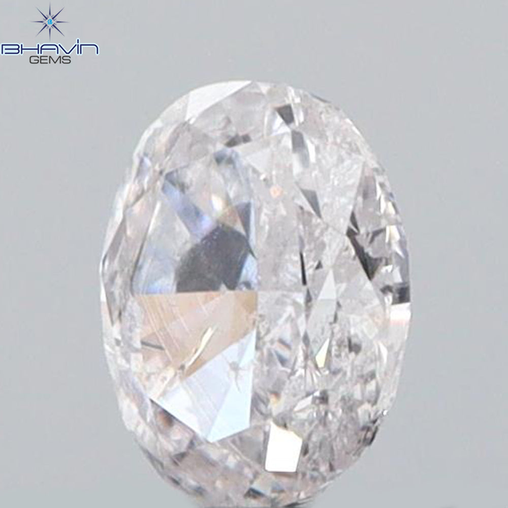 0.12 CT Oval Shape Natural Diamond Pink Color SI1 Clarity (3.50 MM)