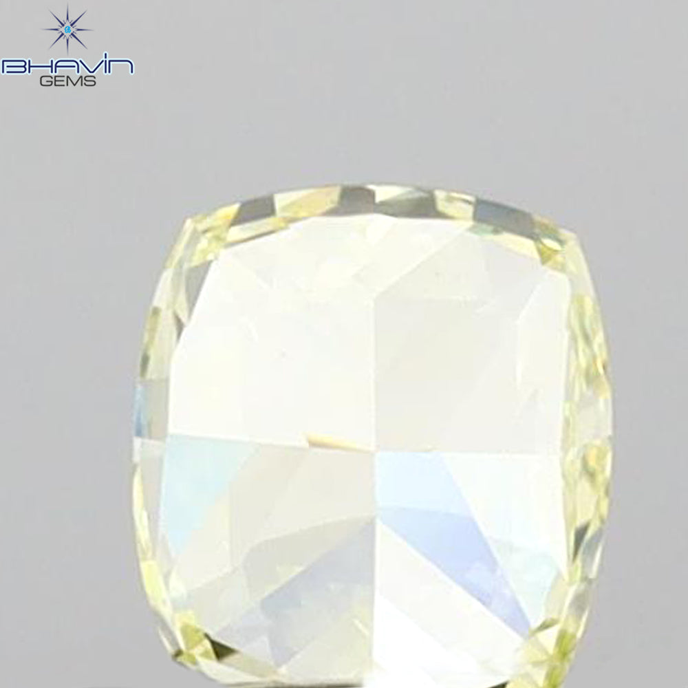 0.31 CT Cushion Shape Natural Diamond Yellow Color VS1 Clarity (3.95 MM)
