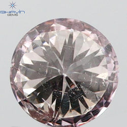 0.12 CT Round Shape Natural Diamond Pink Color SI1 Clarity (3.28 MM)