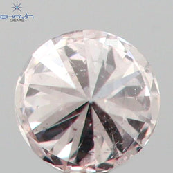 0.03 CT Round Shape Natural Diamond Pink Color SI1 Clarity (2.00 MM)