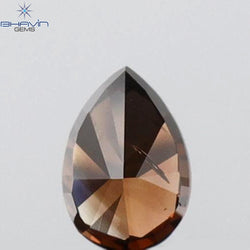 0.18 CT Pear Shape Natural Diamond Red Color SI2 Clarity (4.03 MM)