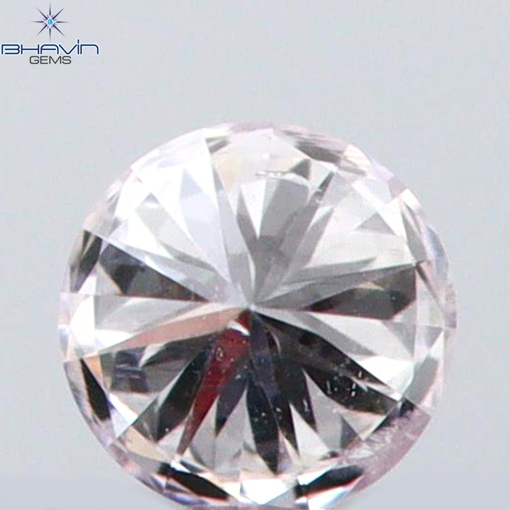 0.03 CT Round Shape Natural Diamond Pink (Argyle) Color SI1 Clarity (1.55 MM)