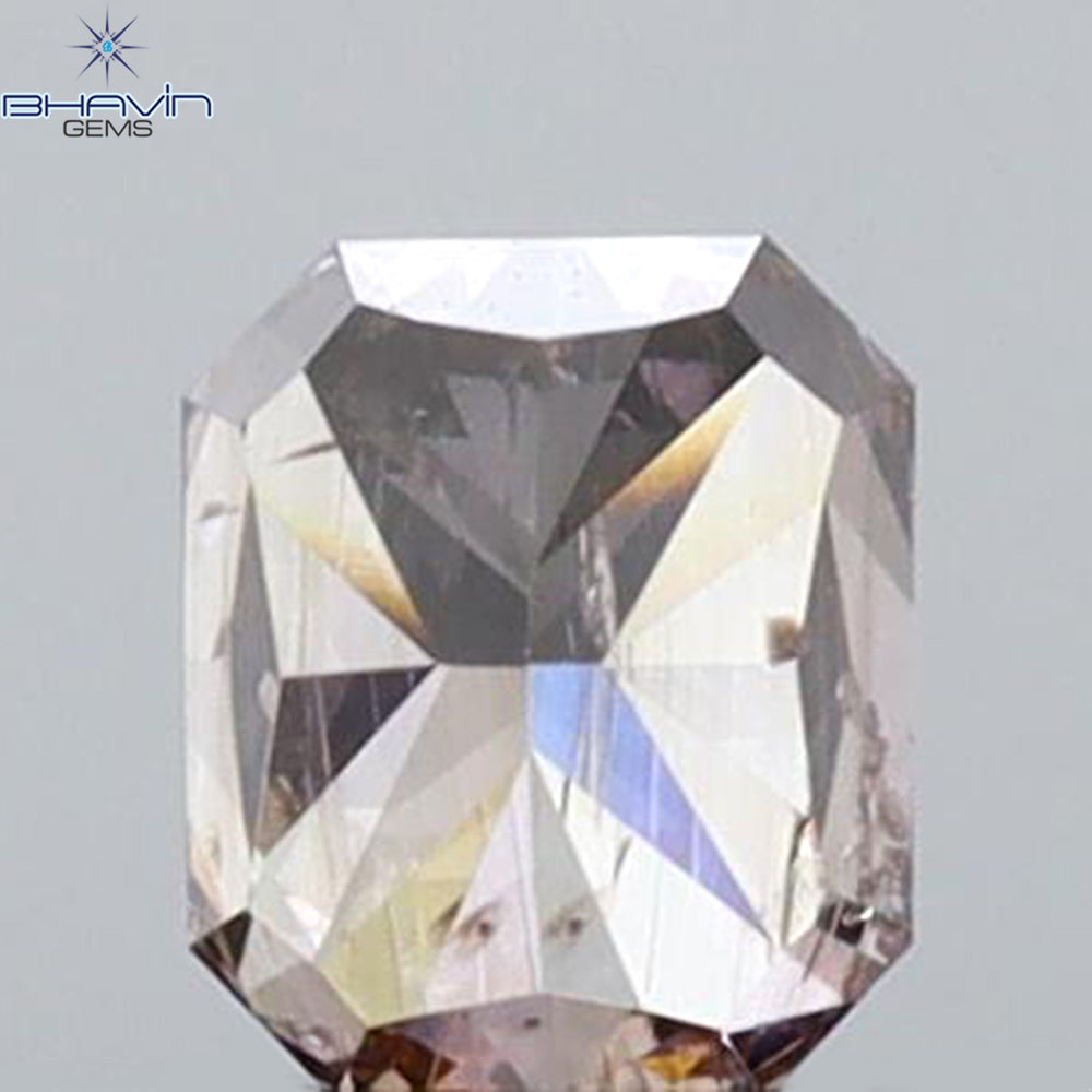 0.27 CT Radiant Shape Natural Diamond Pink Color SI2 Clarity (3.86 MM)