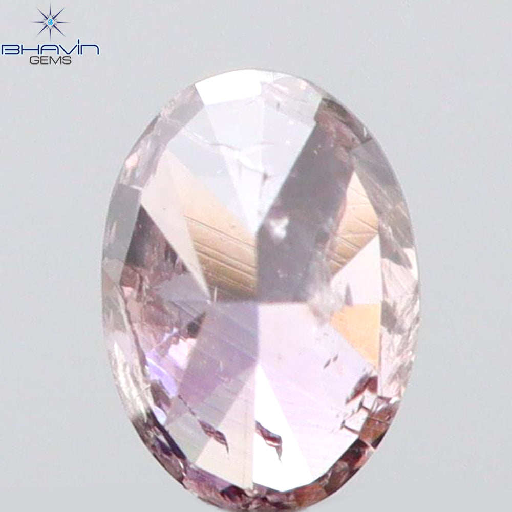 0.13 CT Oval Shape Natural Diamond Pink Color SI1 Clarity (2.79 MM)