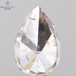 0.11 CT Pear Shape Natural Diamond Pink Color SI2 Clarity (3.88 MM)