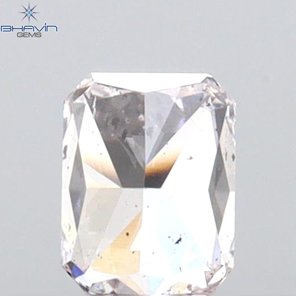GIA Certified 0.41 CT Radiant Shape Natural Diamond Pink Color SI2 Clarity (4.10 MM)