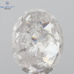 GIA Certified 2.02 CT Oval Shape Natural Diamond Pinkish Brown Color (8.67 MM)