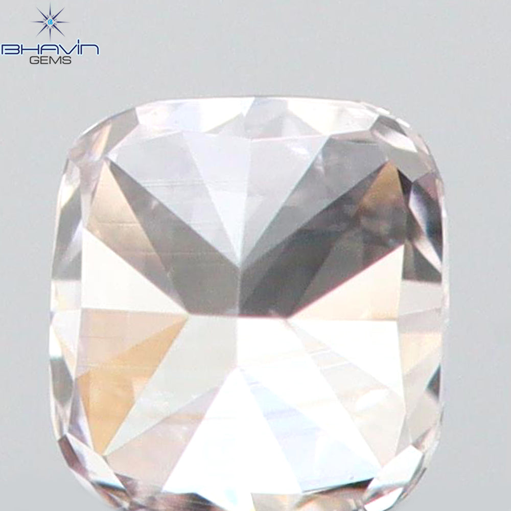 0.09 CT Cushion Shape Natural Diamond Pink Color VS2 Clarity (2.44 MM)
