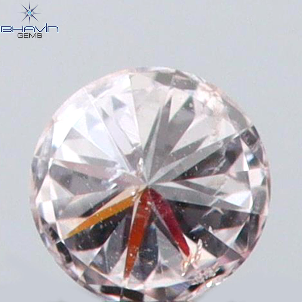 0.03 CT Round Shape Natural Diamond Pink (Argyle) Color SI1 Clarity (1.75 MM)
