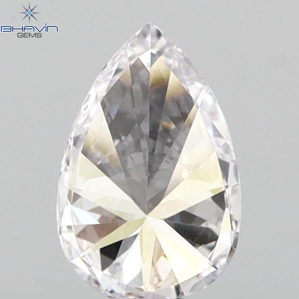0.27 CT Pear Shape Natural Diamond Pink Color VS1 Clarity (5.45 MM)