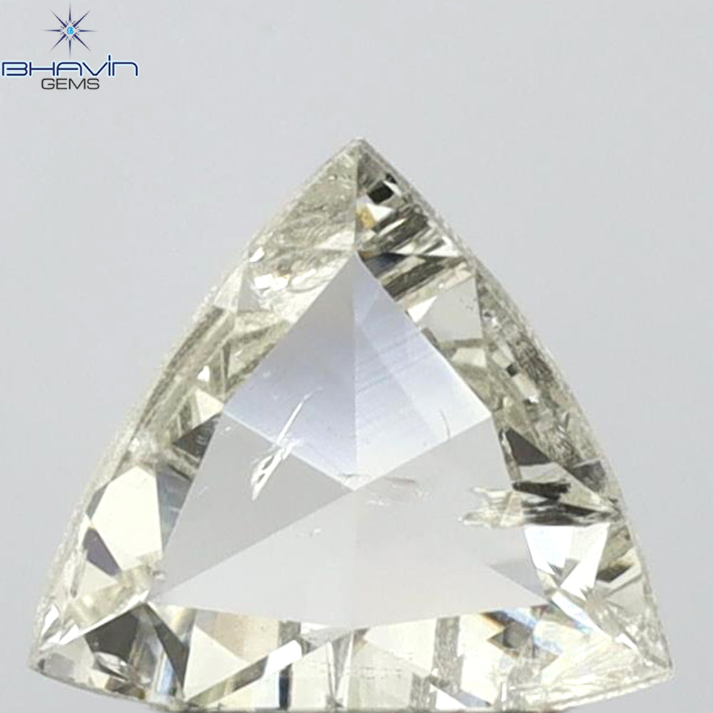 0.38 CT Triangle Shape Natural Diamond White Color SI2 Clarity (6.60 MM)