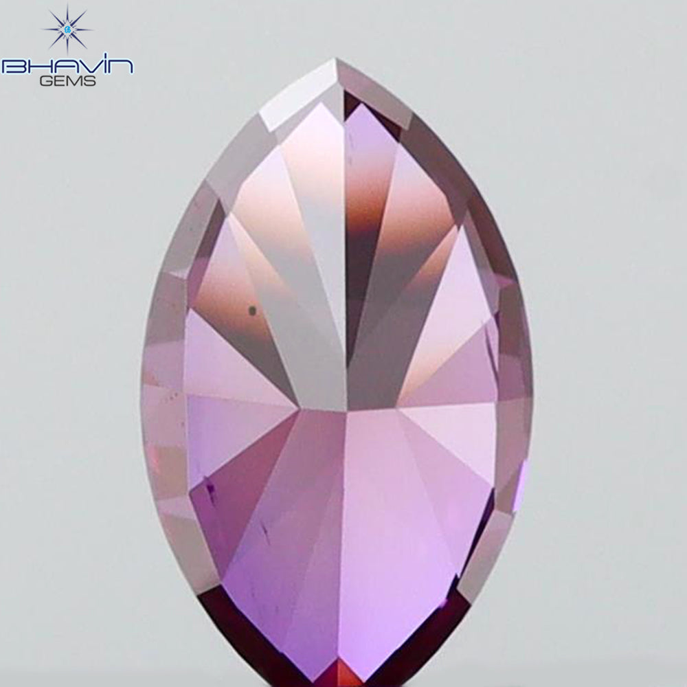 0.33 CT Marquise Shape Natural Diamond Pink Color VS2 Clarity (5.97 MM)