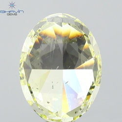 GIA Certified 1.30 CT Oval Shape Natural Diamond Yellow Color SI1 Clarity (7.51 MM)