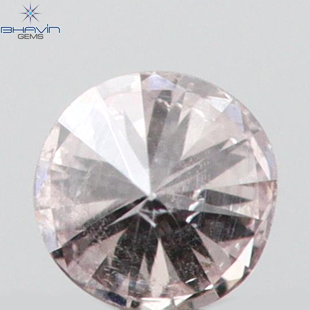 0.04 CT Round Shape Natural Diamond Pink Color SI2 Clarity (2.22 MM)