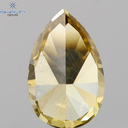 0.17 CT Pear Shape Natural Diamond Green (Chameleon) Color VS2 Clarity (4.14 MM)